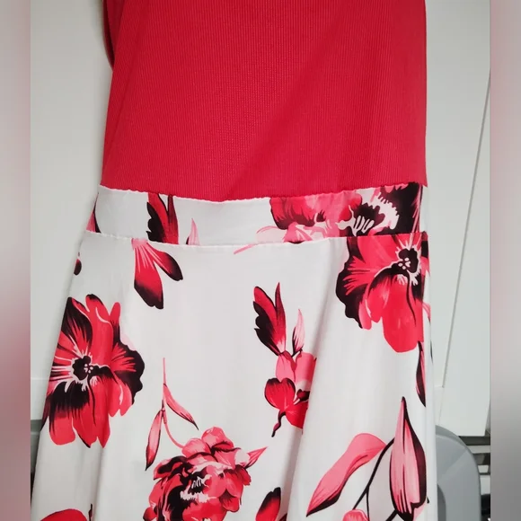 Floral One-Shoulder dress Sz-L - Picture 2 of 5